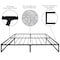 Flash Furniture 14" king Metal Platform Bed Frame/Steel Slats XU-BD10001-K-GG - alternate 9